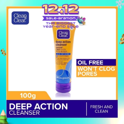 CLEAN & CLEAR Deep Action Oil-Free Cleanser 100g