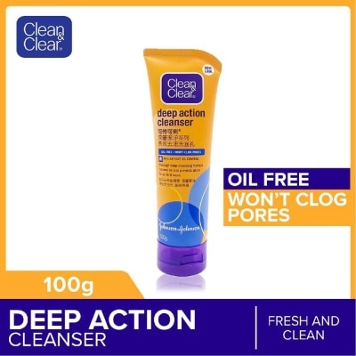 CLEAN & CLEAR Deep Action Oil-Free Cleanser (For Oil Control) 100g