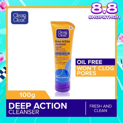 CLEAN & CLEAR Deep Action Oil-Free Cleanser 100g