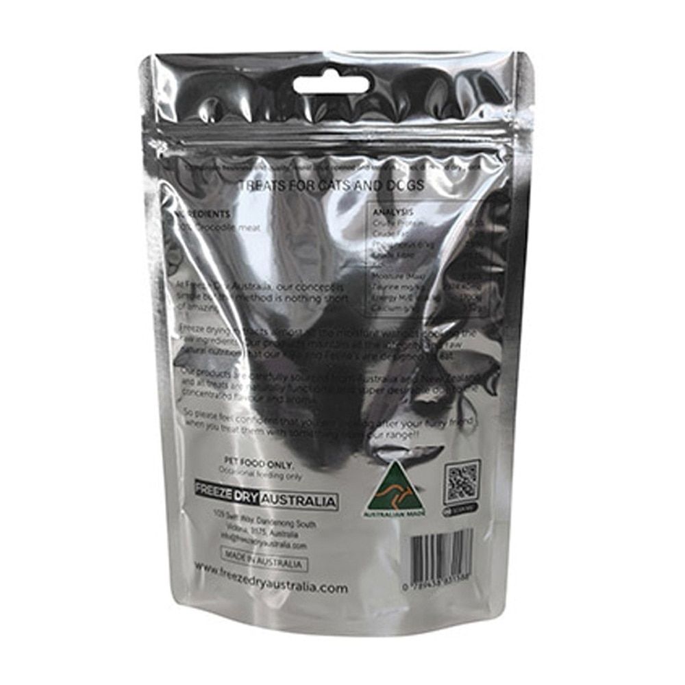 Freeze Dried Crocodile Bites Cat and Dog Treats 70g image