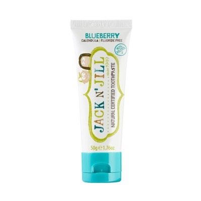 JACK N JILL Blueberry Natural Toothpaste (Gentle Removal Of Plaque, Help Soothe Gums,Suitable From 6 Months+) 50g