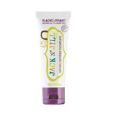 JACK N JILL Blackcurrant Natural Toothpaste (Gentle Removal Of Plaque, Help Soothe Gums,Suitable From 6 Months+) 50g