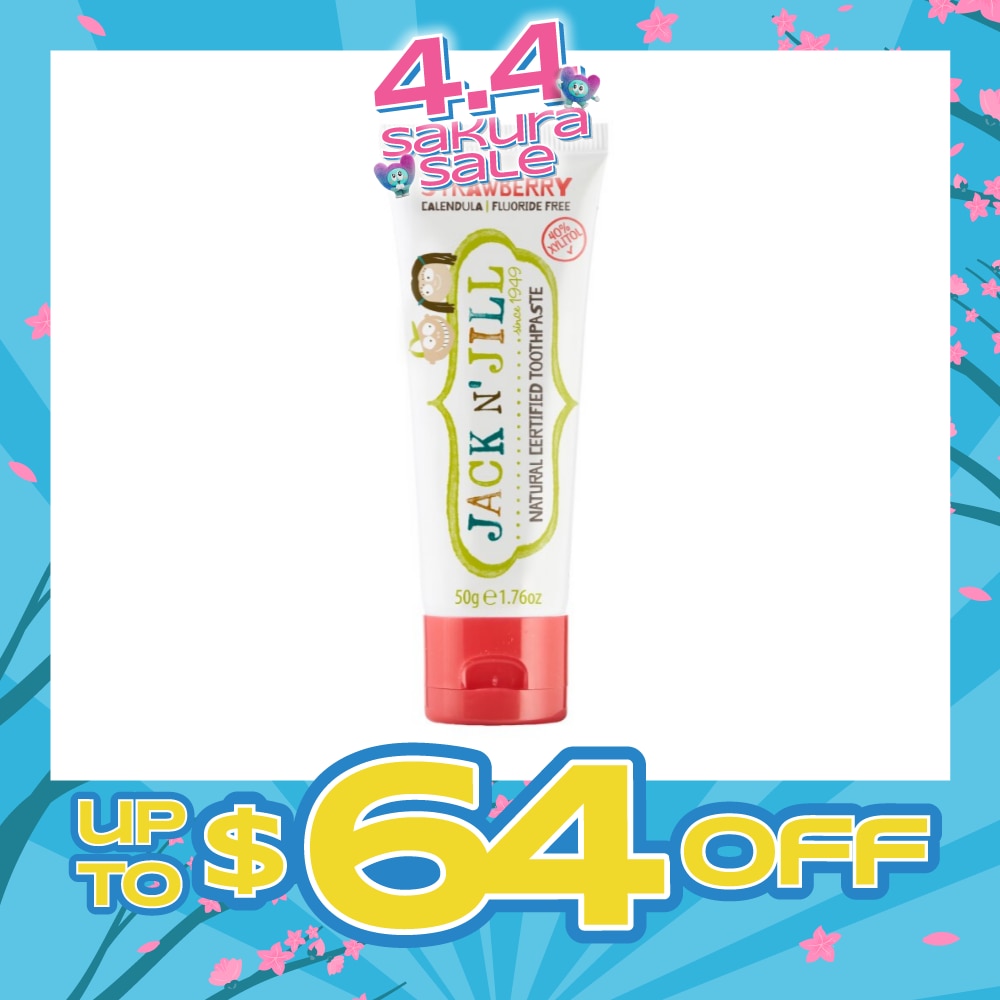 Strawberry Natural Toothpaste (Gentle Removal Of Plaque, Help Soothe Gums,Suitable From 6 Months+) 50g