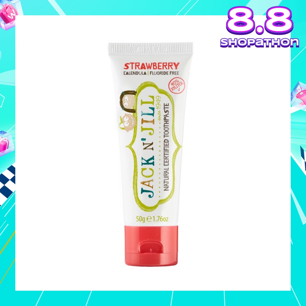 Strawberry Natural Toothpaste (Gentle Removal Of Plaque, Help Soothe Gums,Suitable From 6 Months+) 50g