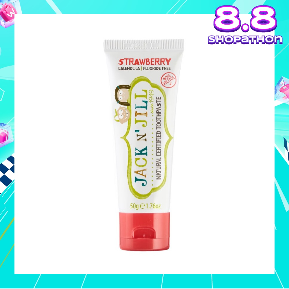 Strawberry Natural Toothpaste (Gentle Removal Of Plaque, Help Soothe Gums,Suitable From 6 Months+) 50g