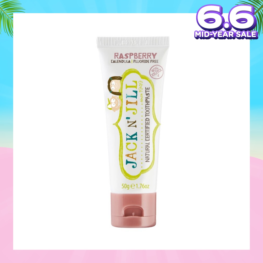 Rasberry Natural Toothpaste (Gentle Removal Of Plaque, Help Soothe Gums,Suitable From 6 Months+) 50g