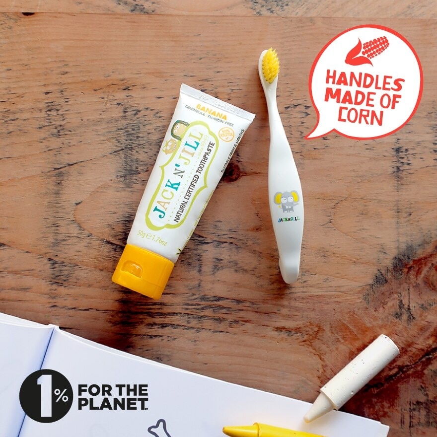 Banana Natural Toothpaste (Gentle Removal Of Plaque, Help Soothe Gums,Suitable From 6 Months+) 50g