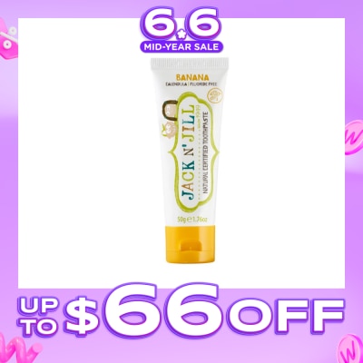 JACK N JILL - Banana Natural Toothpaste (From 6 Months+) 50g
