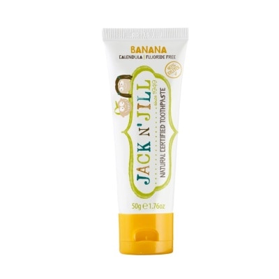 JACK N JILL Banana Natural Toothpaste (Gentle Removal Of Plaque, Help Soothe Gums,Suitable From 6 Months+) 50g