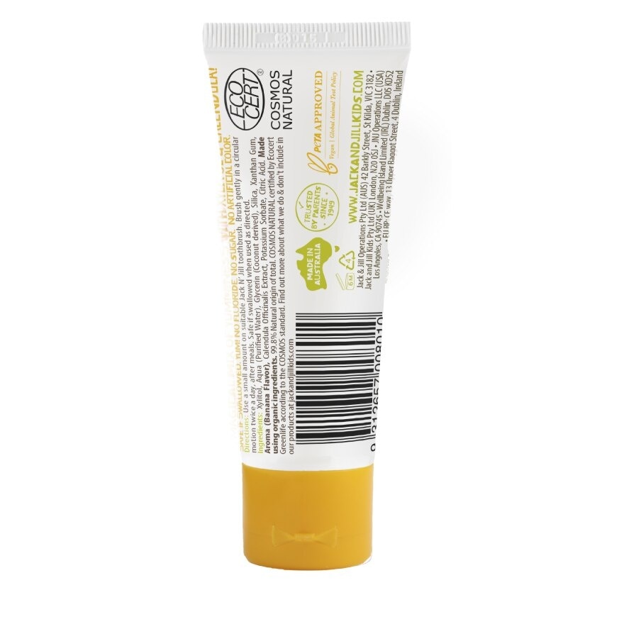 Banana Natural Toothpaste (Gentle Removal Of Plaque, Help Soothe Gums,Suitable From 6 Months+) 50g