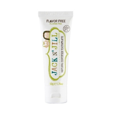 JACK N JILL Flavor Free Natural Toothpaste (Gentle Removal Of Plaque, Help Soothe Gums,Suitable From 6 Months+) 50g