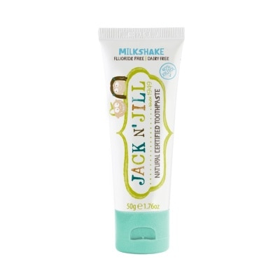 JACK N JILL Milk Shake Natural Toothpaste (Gentle Removal Of Plaque, Help Soothe Gums,Suitable From 6 Months+) 50g