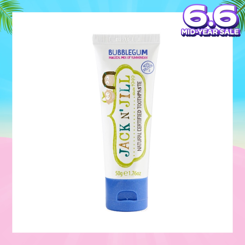 Bubble Gum Natural Toothpaste (6 Months+) 50g (Expiry: Jan`2026)