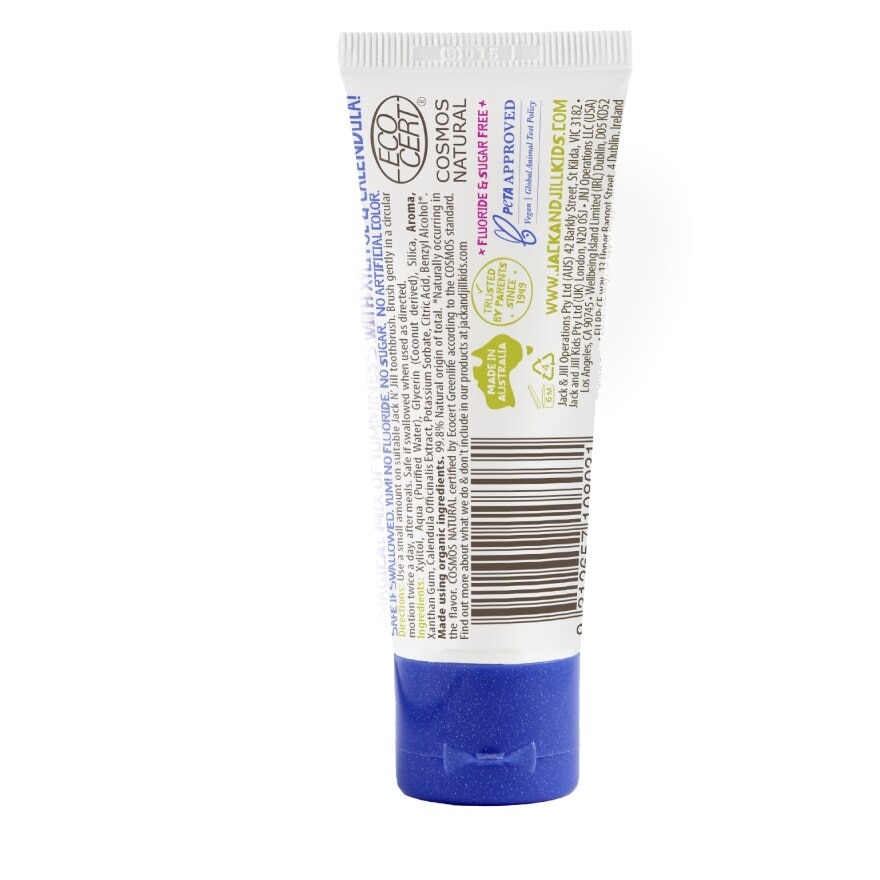 Bubble Gum Natural Toothpaste (Gentle Removal Of Plaque, Help Soothe Gums,Suitable From 6 Months+) 50g