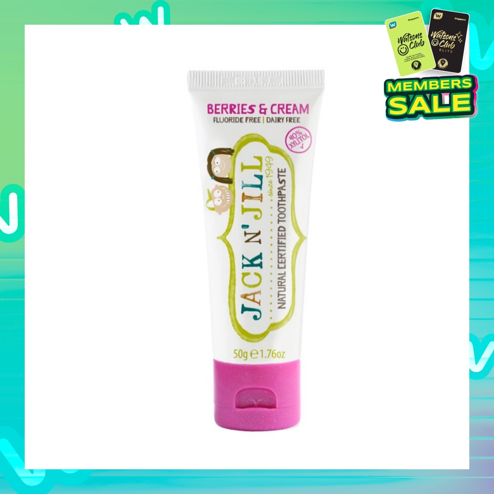 Natural Certified Toothpaste Berries & Cream 50g (Expiry: May`2026)
