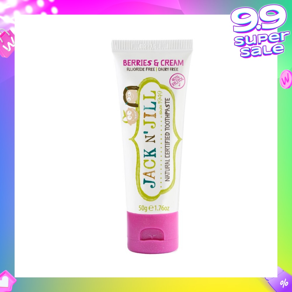Natural Certified Toothpaste Berries & Cream 50g (Expiry: May`2026)