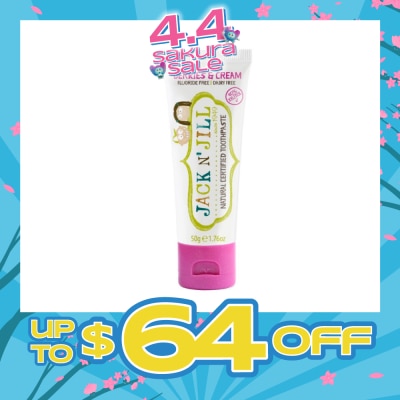 JACK N JILL - Natural Certified Toothpaste Berries & Cream 50g