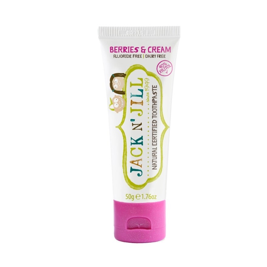 Berries And Cream Natural Toothpaste (Gentle Removal Of Plaque, Help Soothe Gums,Suitable From 6 Months+) 50g