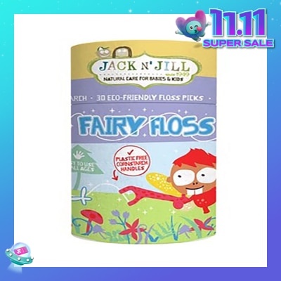 JACK N JILL Fairy Floss (Kids First Floss, Slides Easily Between Teeth) 30s