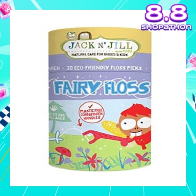 JACK N JILL Fairy Floss (Kids First Floss, Slides Easily Between Teeth) 30s