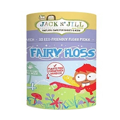 JACK N JILL Fairy Floss (Kids First Floss, Slides Easily Between Teeth) 30s