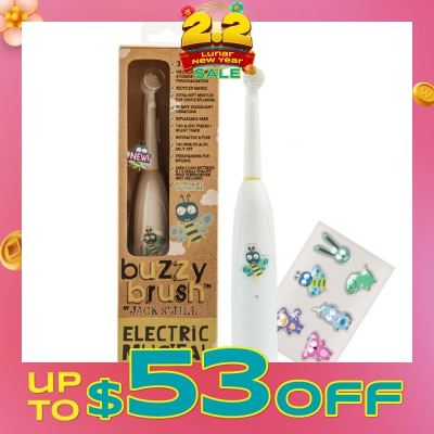 JACK N JILL Electric Musical Toothbrush (Battery Operated, Rotary Design Soft Vibrations, Extra Soft Bristles For Gentle Brushing, Recommended For Children Aged 3+) 1s