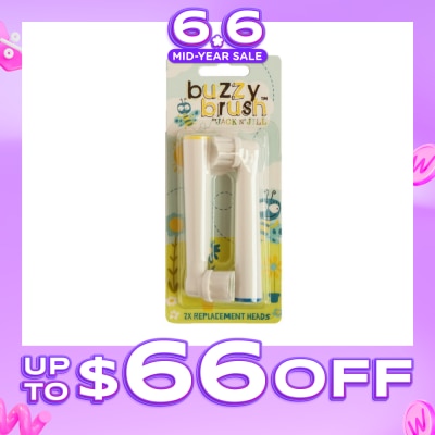 JACK N JILL - Buzzybrush Replace Heads (Replacement Heads Can Be Easily Attached To Your Buzzy Brush) 2s