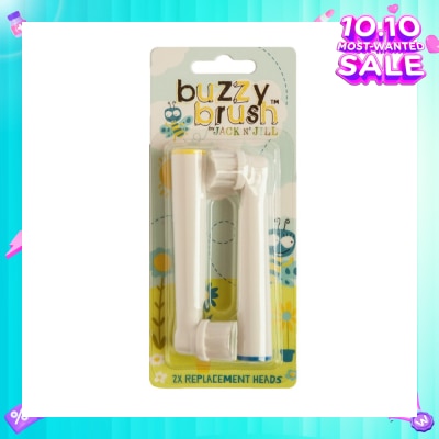JACK N JILL Buzzybrush Replace Heads (Replacement Heads Can Be Easily Attached To Your Buzzy Brush) 2s