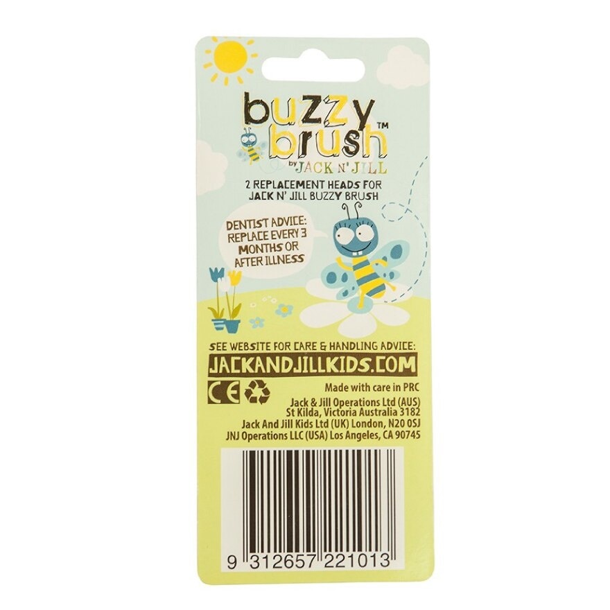 Buzzybrush Replace Heads (Replacement Heads Can Be Easily Attached To Your Buzzy Brush) 2s