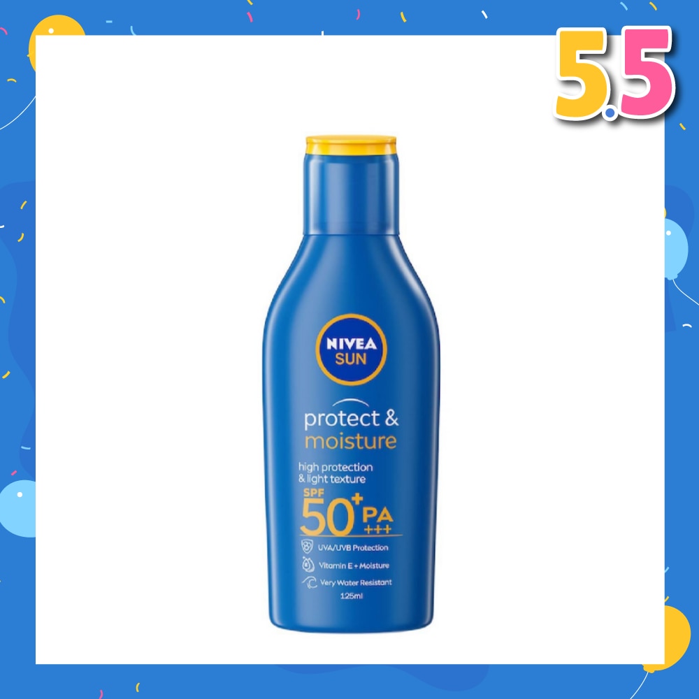 Protect & Moisture Sun Body Lotion SPF50+ PA+++ (UVA/UVB Protect + Water Resistant + Moisturize Skin) 125ml