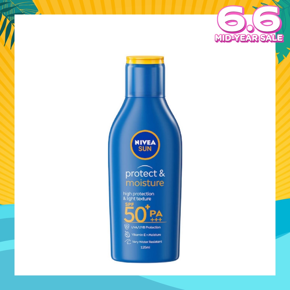Protect & Moisture Sun Body Lotion SPF50+ PA+++ (UVA/UVB Protect + Water Resistant + Moisturize Skin) 125ml