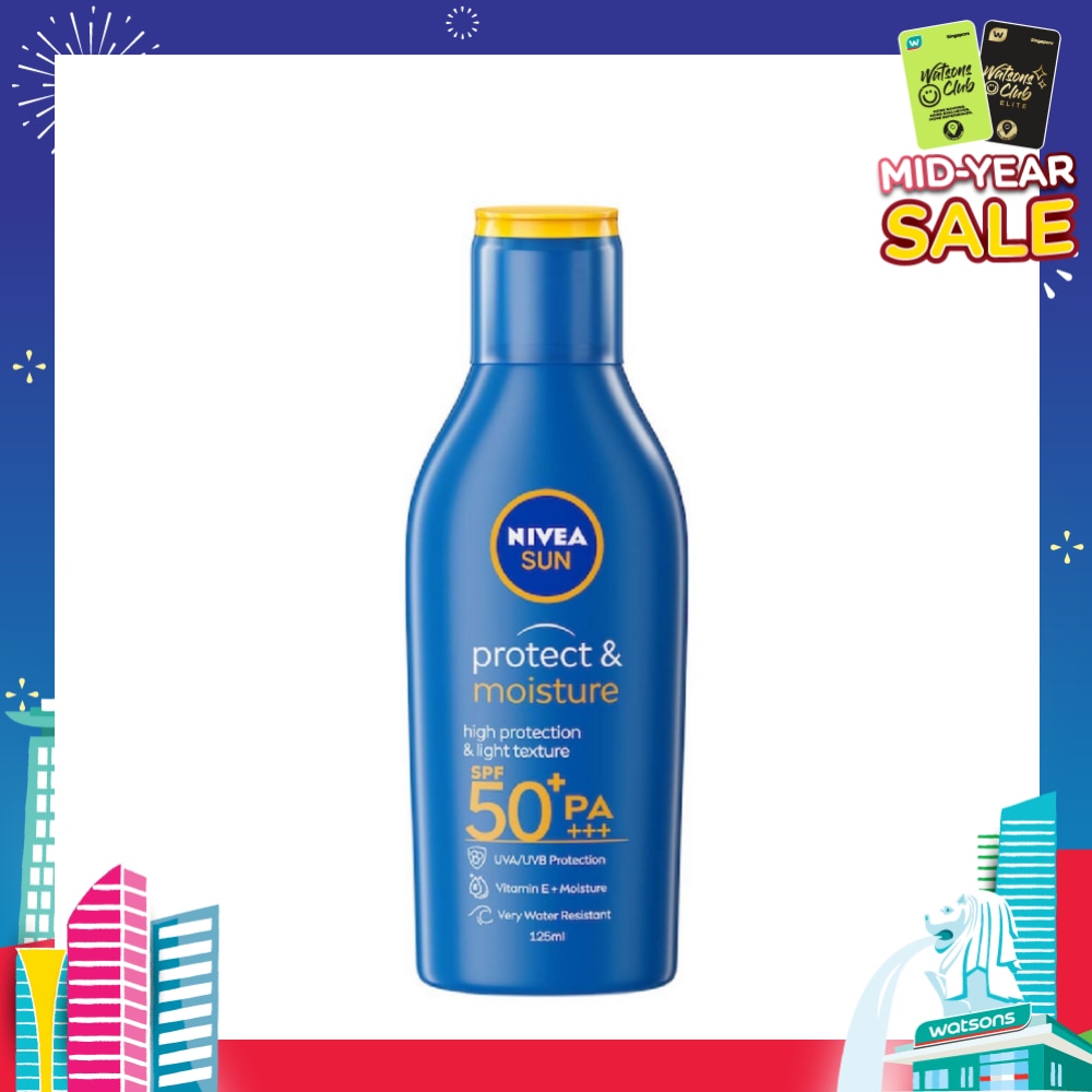 Protect & Moisture Sun Body Lotion SPF50+ PA+++ (UVA/UVB Protect + Water Resistant + Moisturize Skin) 125ml
