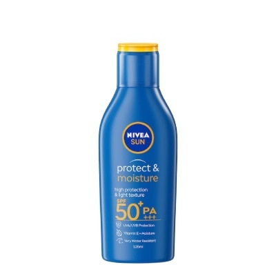 NIVEA SUN Protect & Moisture Sun Body Lotion SPF50+ PA+++ (UVA/UVB Protect + Water Resistant + Moisturize Skin) 125ml