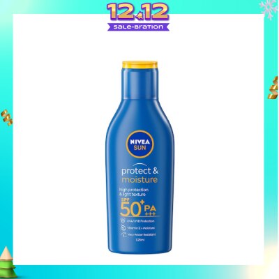 NIVEA SUN Protect & Moisture Sun Body Lotion SPF50+ PA+++ (UVA/UVB Protect + Water Resistant + Moisturize Skin) 125ml