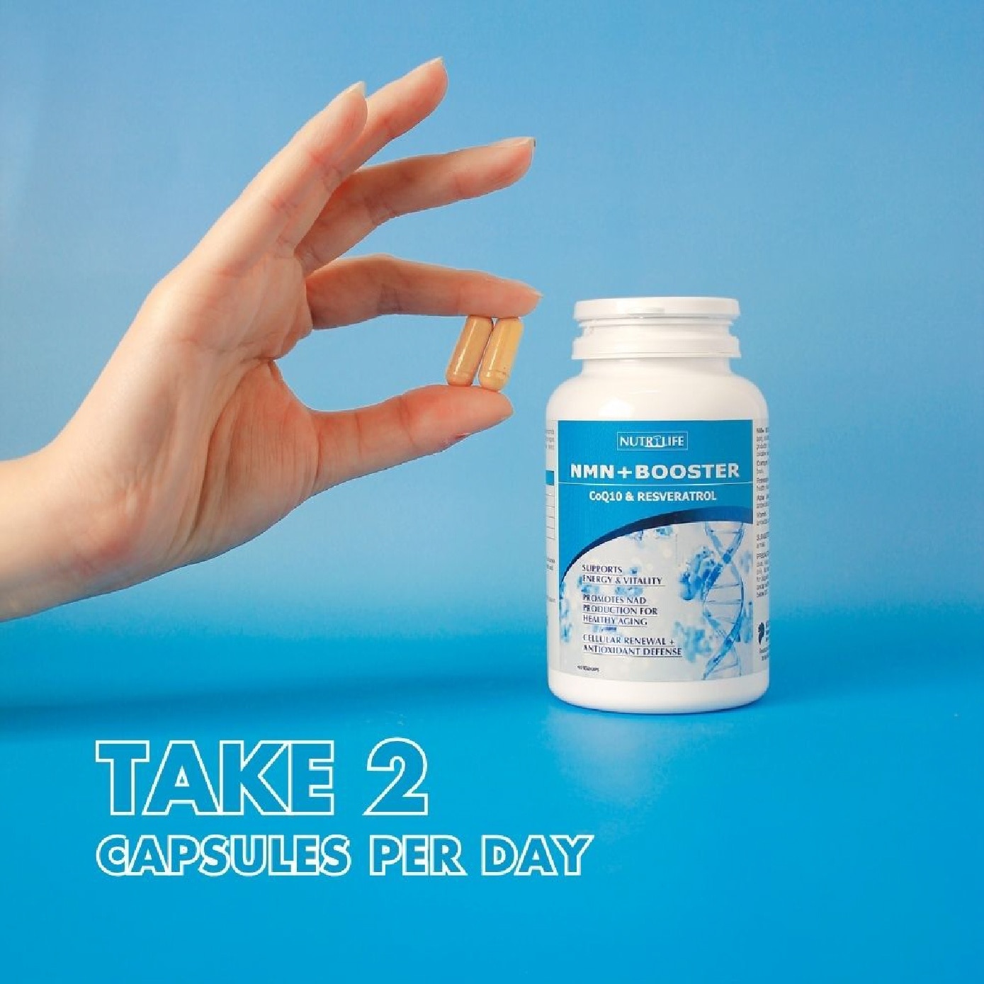 NMN+ Booster with COQ10 and Resveratrol Vegecap 60s