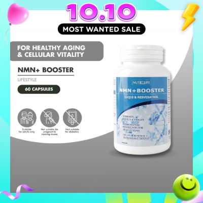 NUTRILIFE NMN+ Booster with COQ10 and Resveratrol Vegecap 60s image