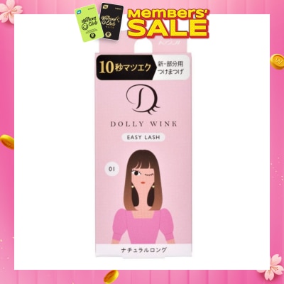 DOLLY WINK Easy Lash 01 Natural Long Tail Lash) 1 Pair&nbsp;(Expiry: Jul`2026)
