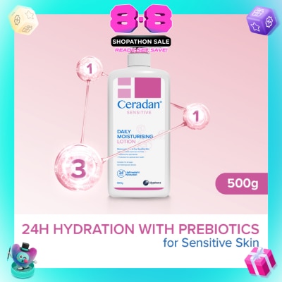CERADAN - Daily Moisturising Lotion for Dry and Sensitive Skin 500g