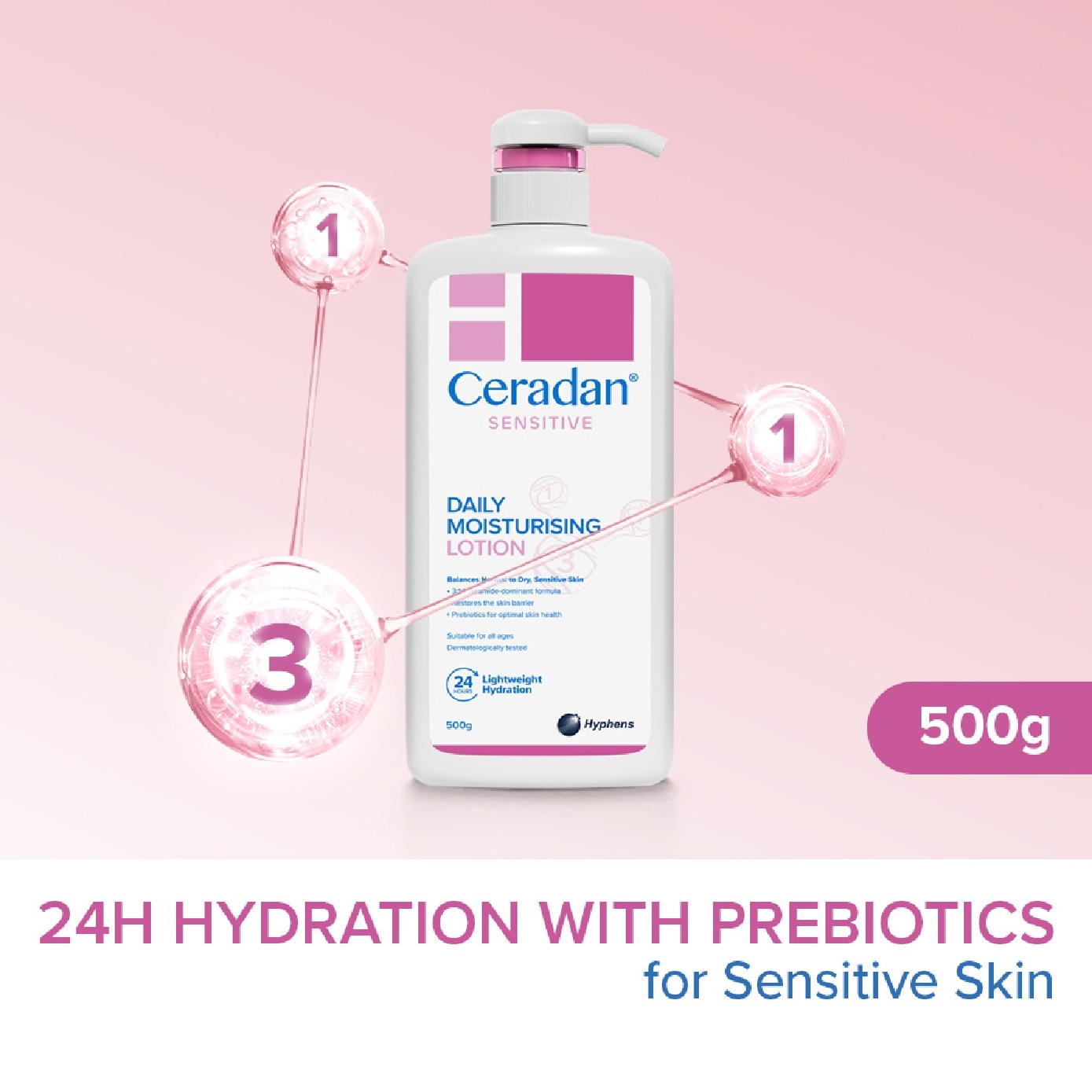 Daily Moisturising Lotion for Dry and Sensitive Skin 500g