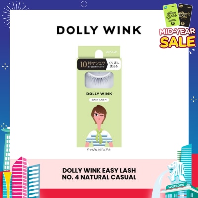 DOLLY WINK Easy Lash 04 Natural Casual (Tail Lash) 1 Pair