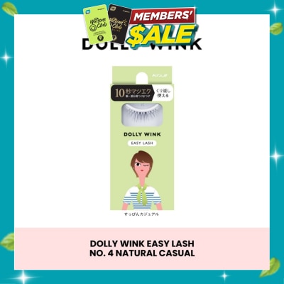 DOLLY WINK Easy Lash 04 Natural Casual (Tail Lash) 1 Pair (Expiry: Jul`2027) image