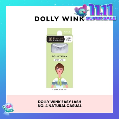DOLLY WINK Easy Lash 04 Natural Casual (Tail Lash) 1 Pair