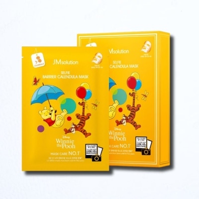 JM SOLUTION [XMAS GIFT] Selfie Barrier Calendula Mask Sheet (Soothe & Moisturise Skin) 10s