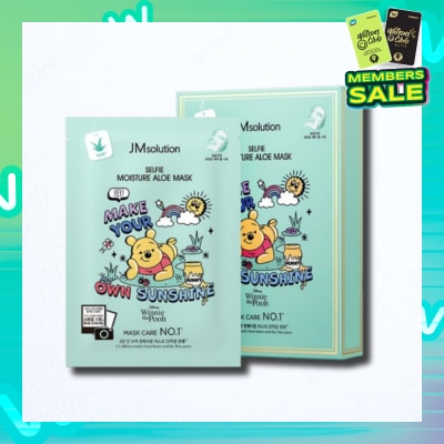 JM SOLUTION Selfie Moisture Aloe Mask Sheet (For Smoother + Refreshed Skin) 10s