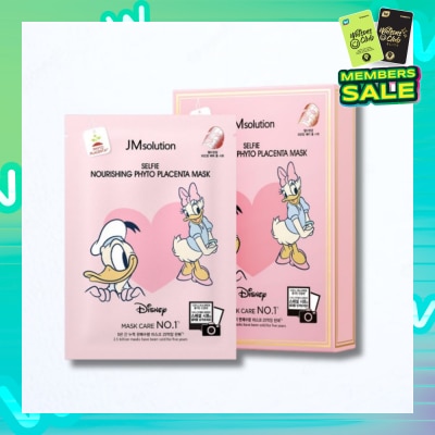JM SOLUTION Selfie Nourishing Phyto Placenta Mask Sheet (Strong Anti-Inflammatory + Tighten Pores) 10s
