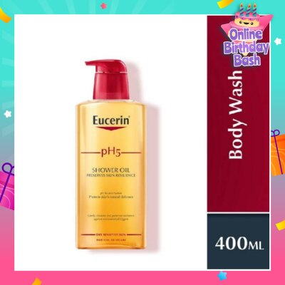 EUCERIN pH5 Shower Oil Body Wash with Pump 400ml