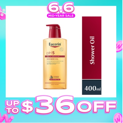 EUCERIN - pH5 Shower Oil Body Wash with Pump 400ml