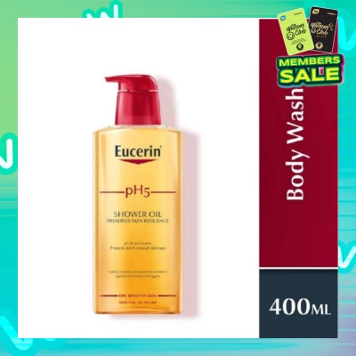 EUCERIN pH5 Shower Oil Body Wash with Pump 400ml
