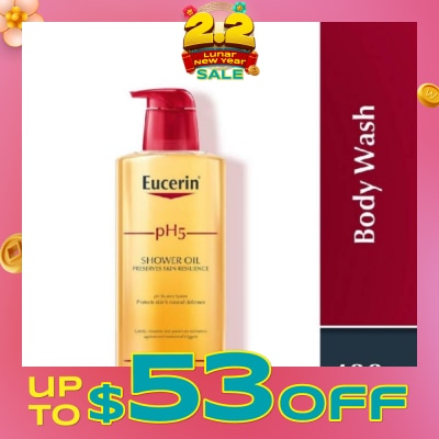 EUCERIN pH5 Shower Oil Body Wash with Pump 400ml