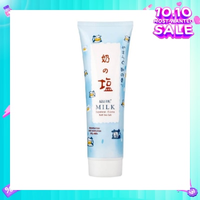 AQUA RINE Japanese Aroma Bath Sea Salt Scrub Milk (Moisturizes & Nourishes Dry Skin) 400g
